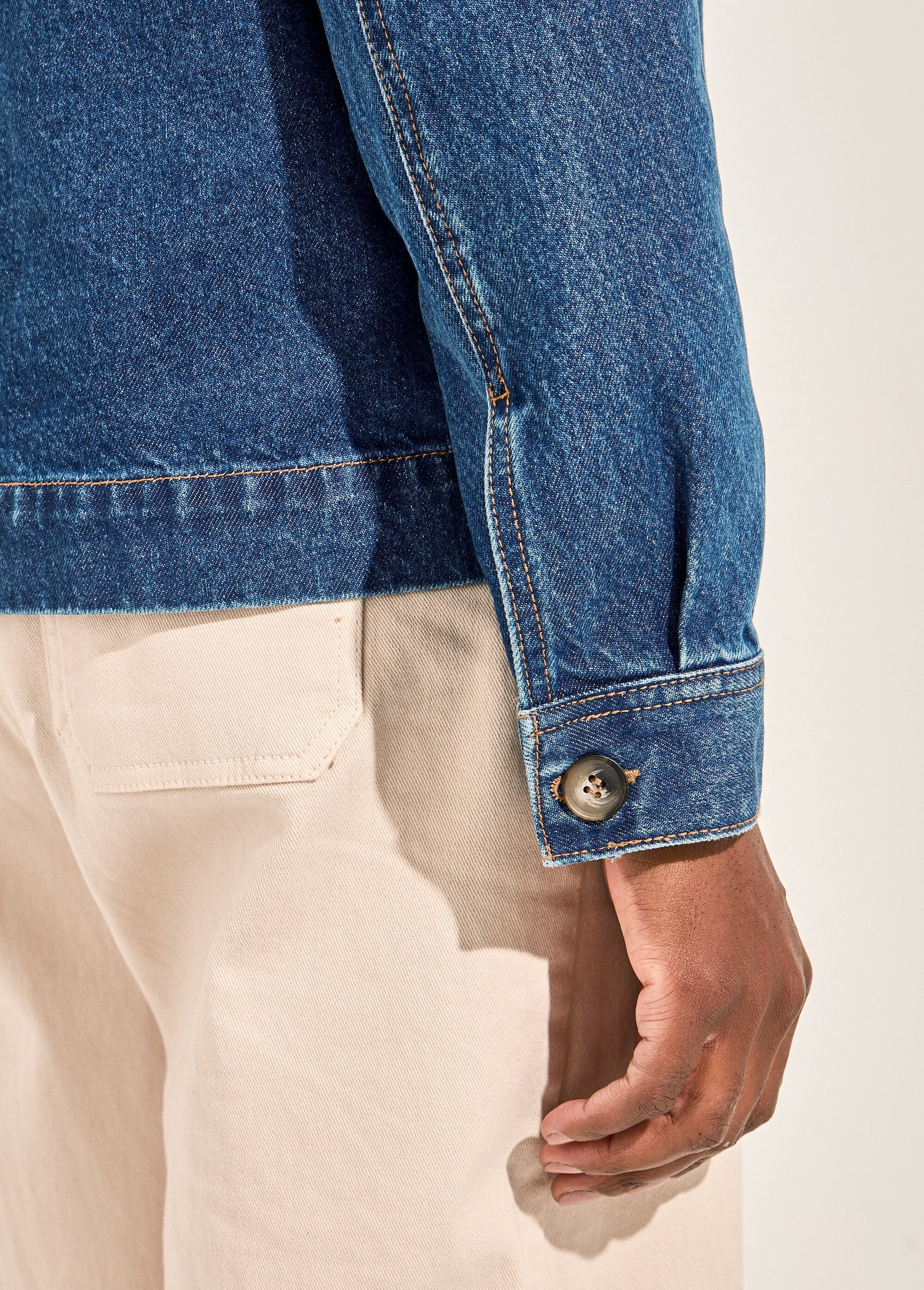 Veste_worker_boutonnée_en_jean_Bleu_DE3_slim